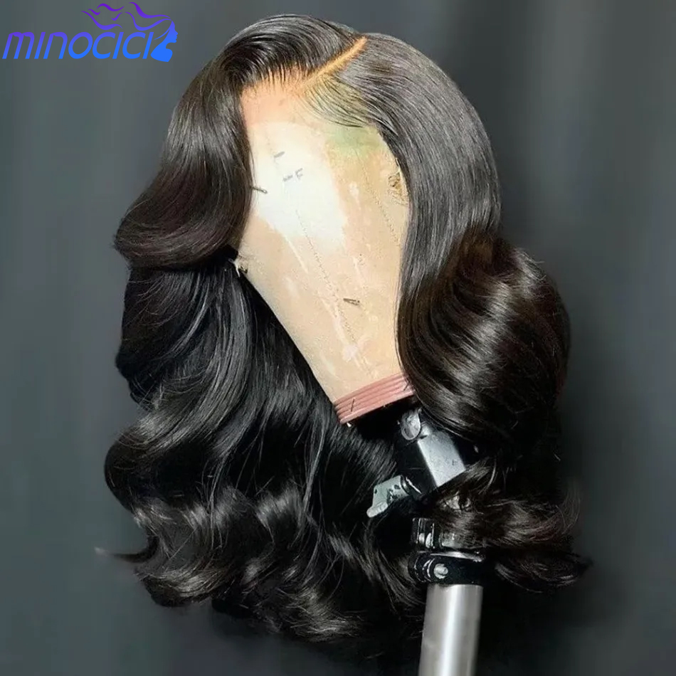 Lace Front Wig - Body Wave Short Bob Wig Human