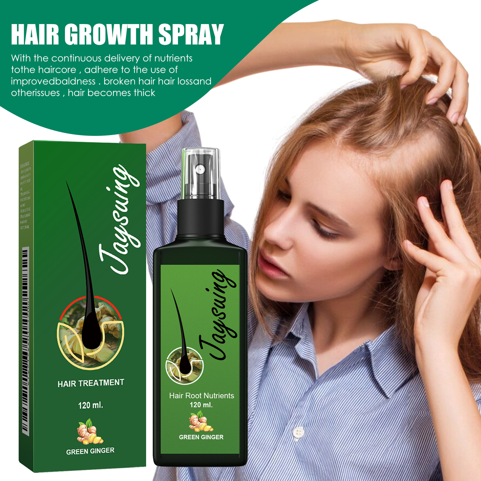 Hair Care Herbal - Fast Hair Growth Spray Anti-Baldness Thickening