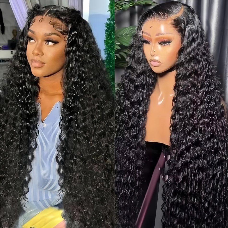 40 Inch Deep Wave Human Hair W - Lace Front Wig incelemesi ve fiyatı