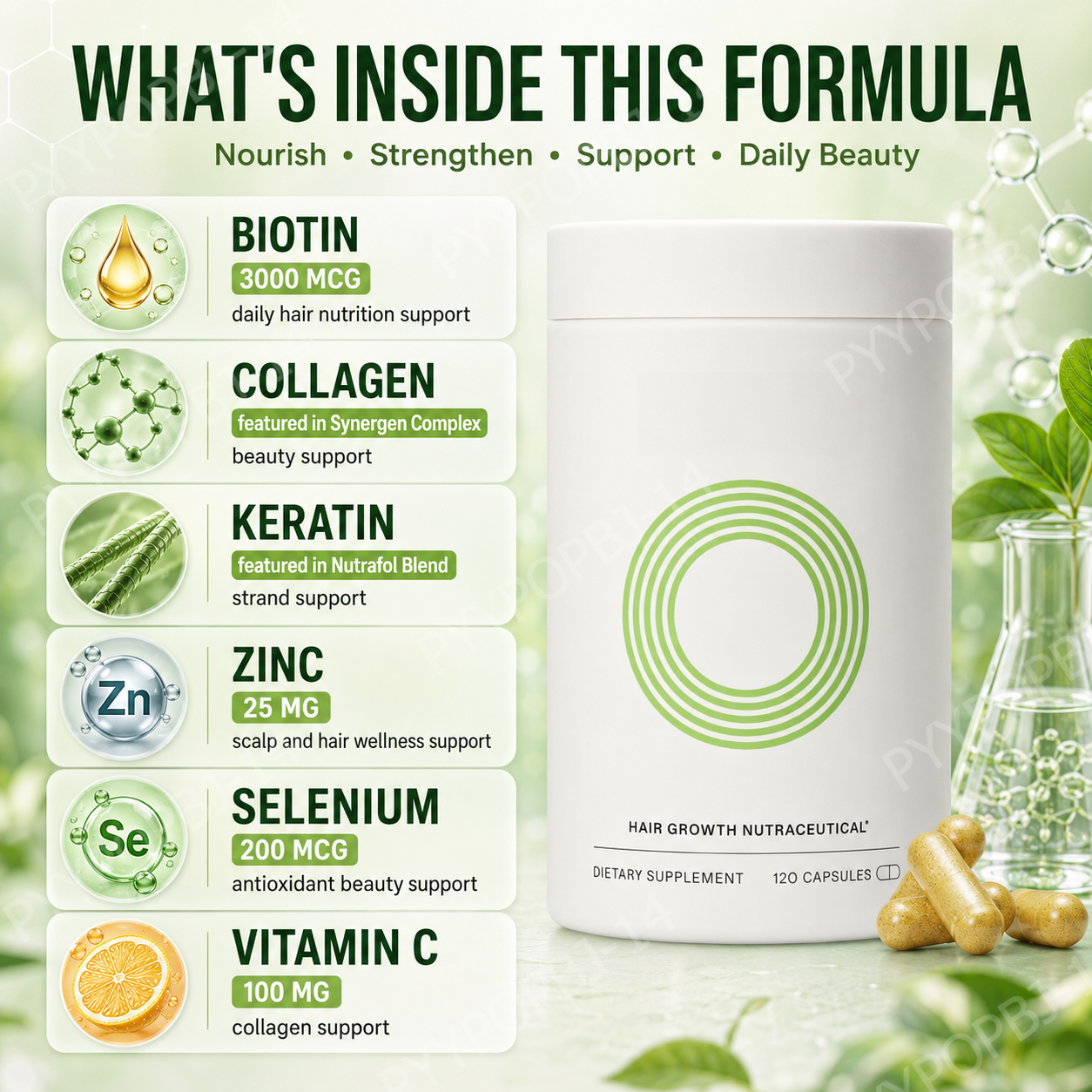 Herbal Hair Nutrition Capsules - Hair Care Herbal incelemesi ve fiyatı