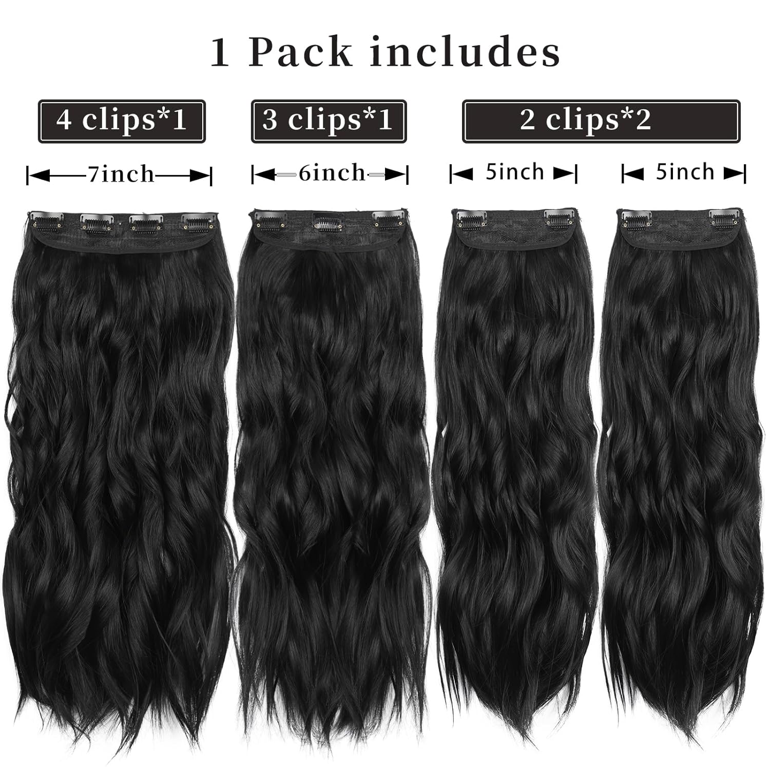 Clip in Long Wavy Hair Extensi - Hair Care Women incelemesi ve fiyatı