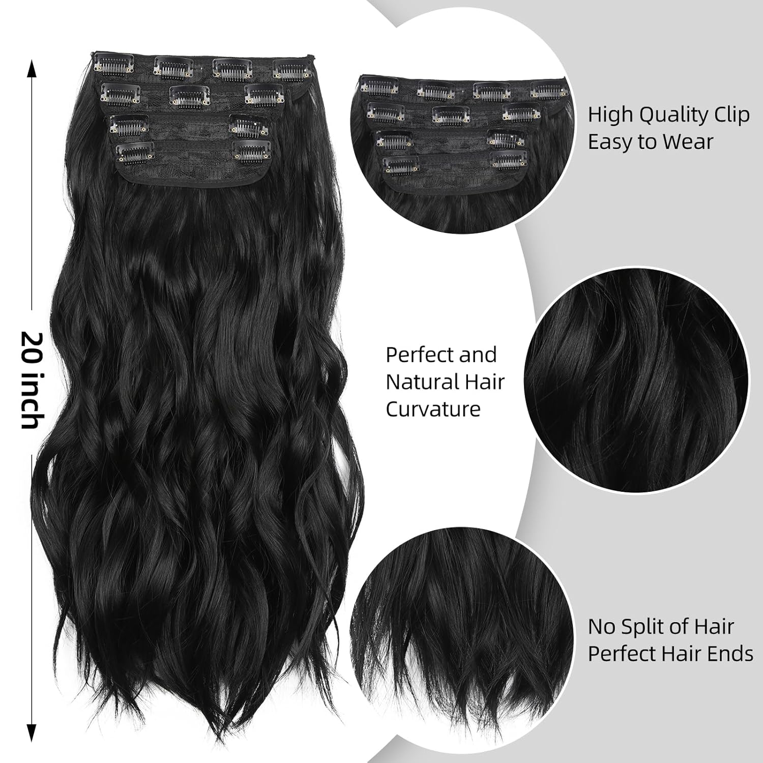 Clip in Long Wavy Hair Extensi - Hair Care Women incelemesi ve fiyatı