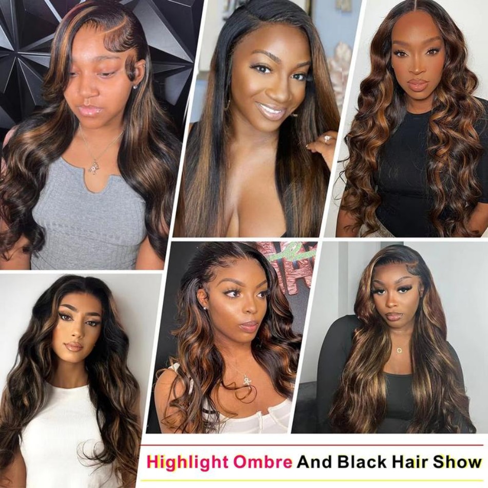 P1B30 Highlight Ombre Body Wav - Lace Front Wig incelemesi ve fiyatı