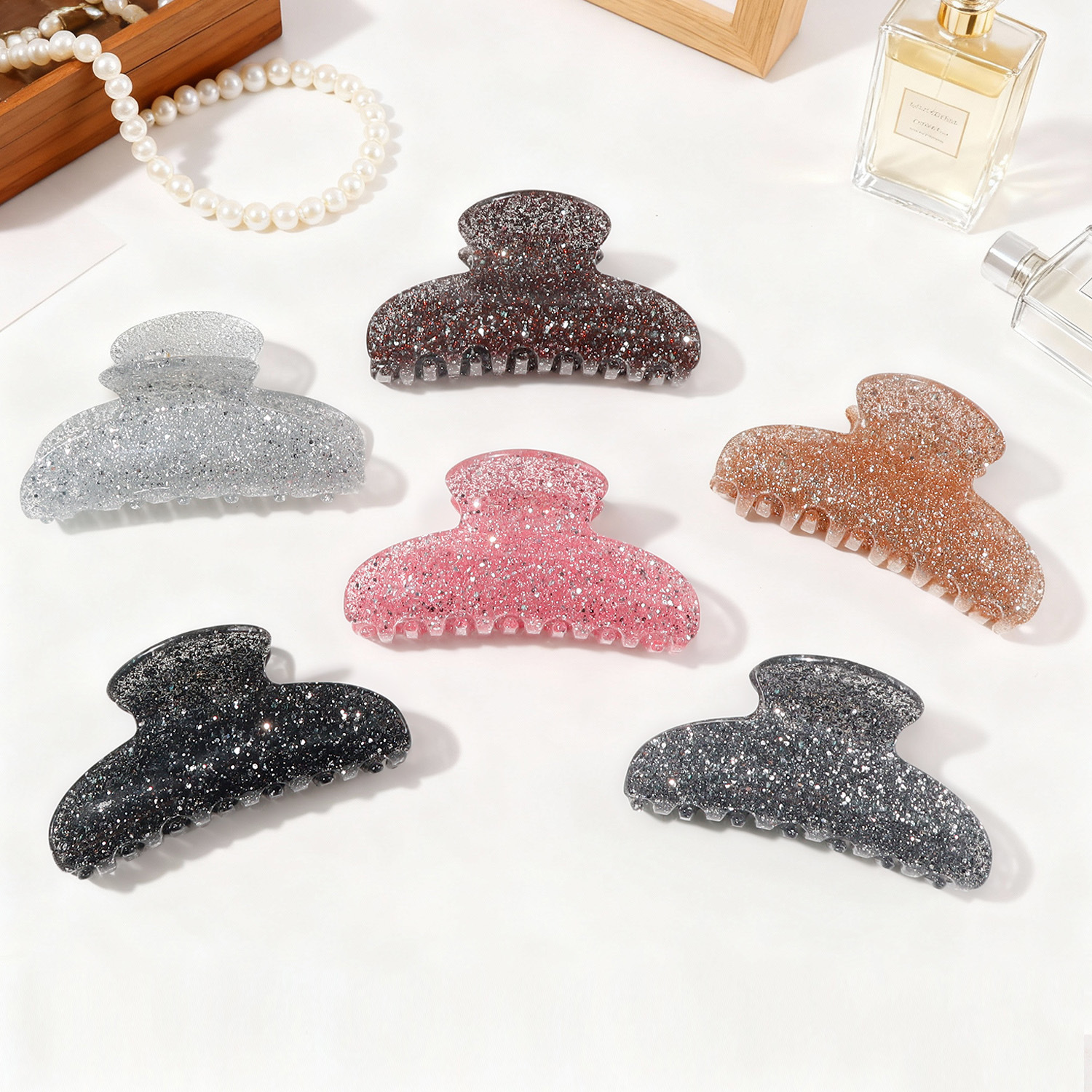 Glitter Hair Claw Clip Gold Po - Hair Care Women incelemesi ve fiyatı