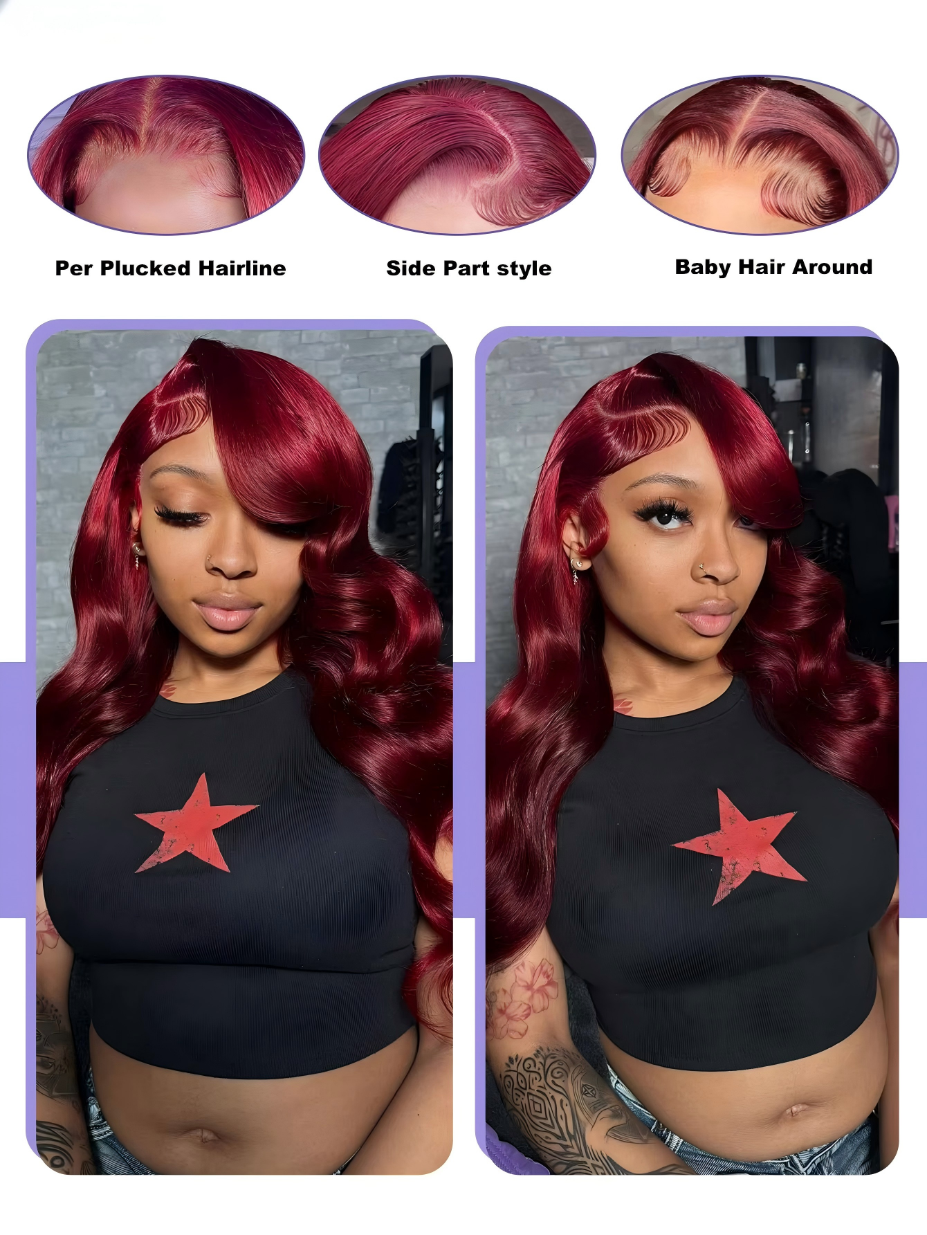 99j Burgundy Lace Front Human  - Lace Front Wig incelemesi ve fiyatı