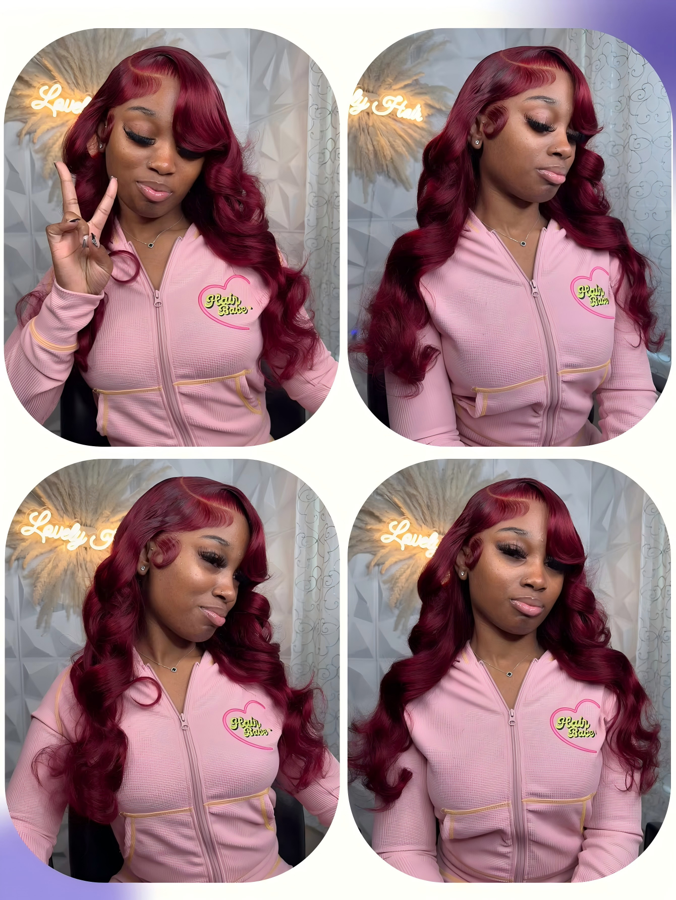 99j Burgundy Lace Front Human  - Lace Front Wig incelemesi ve fiyatı