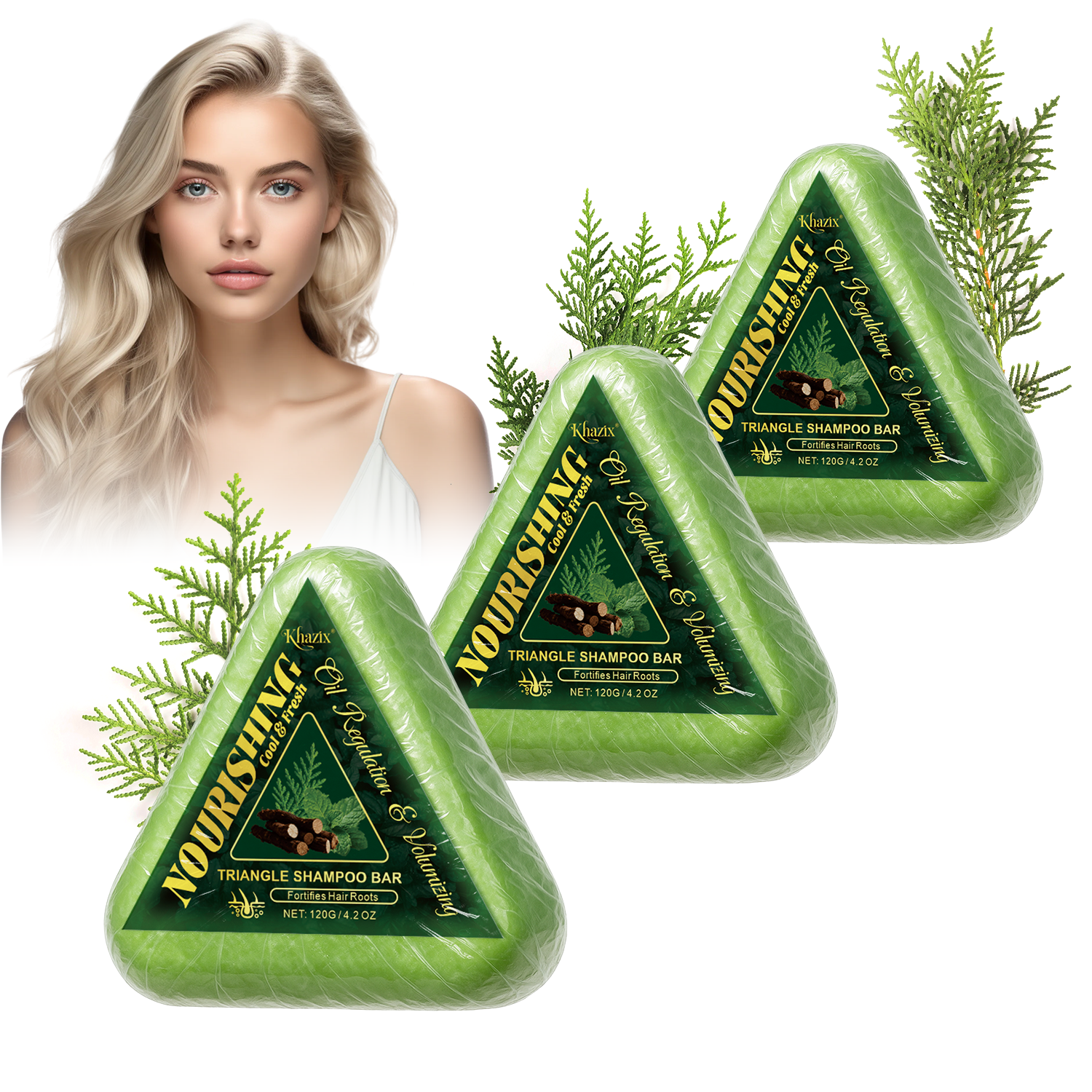 Green Triangle Soap Shampoo Ba - Hair Care Herbal incelemesi ve fiyatı