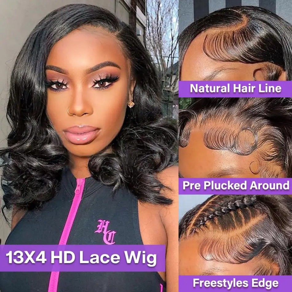 Body Wave Short Bob Wig Human  - Lace Front Wig incelemesi ve fiyatı