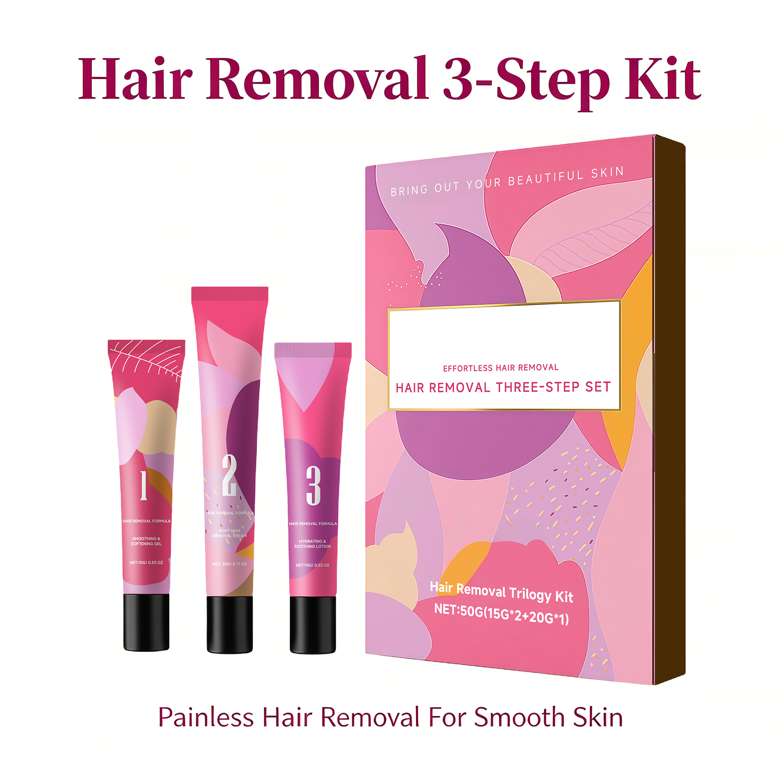 Facial Hair Removal 3-Step Set - Hair Care Step incelemesi ve fiyatı
