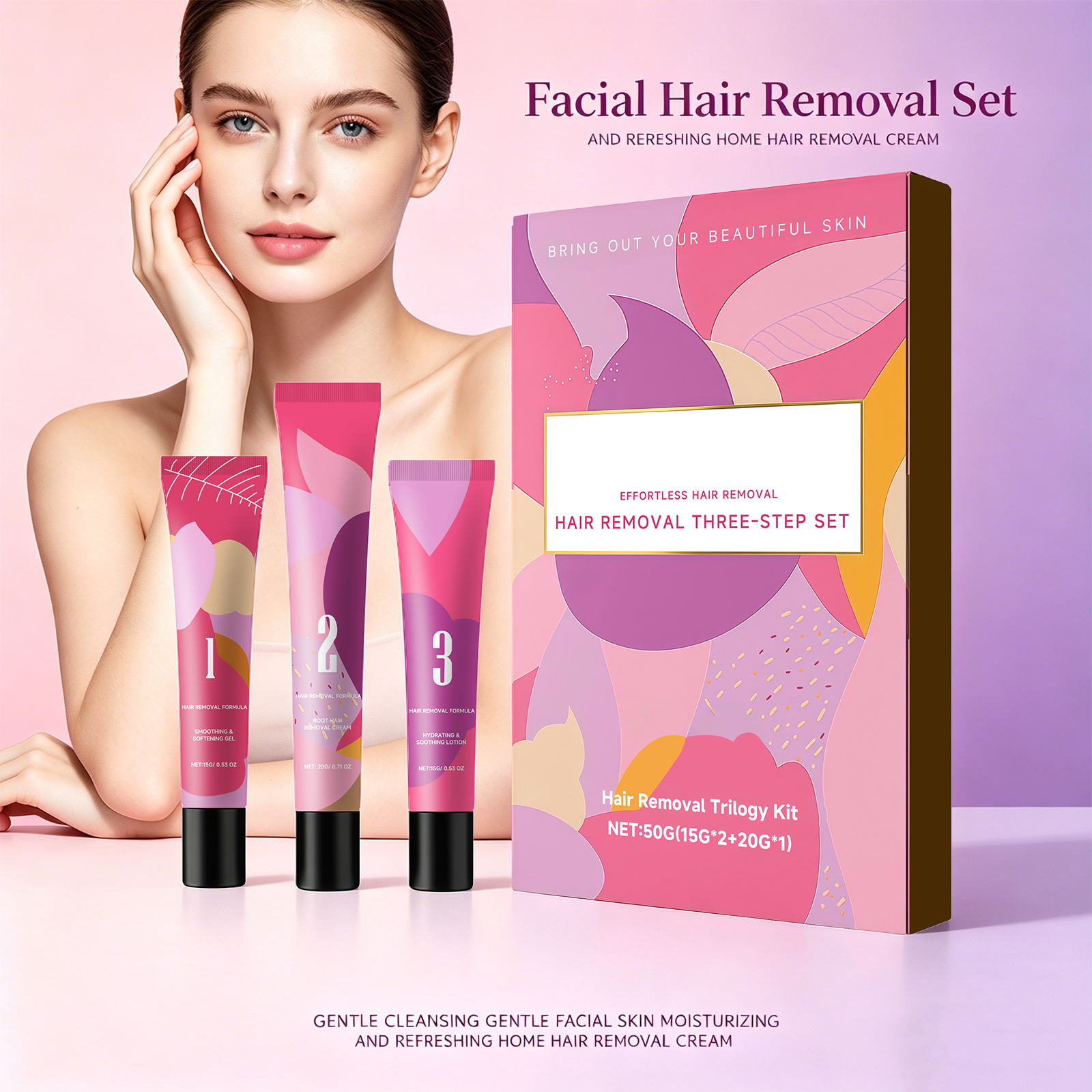 Facial Hair Removal 3-Step Set - Hair Care Step incelemesi ve fiyatı