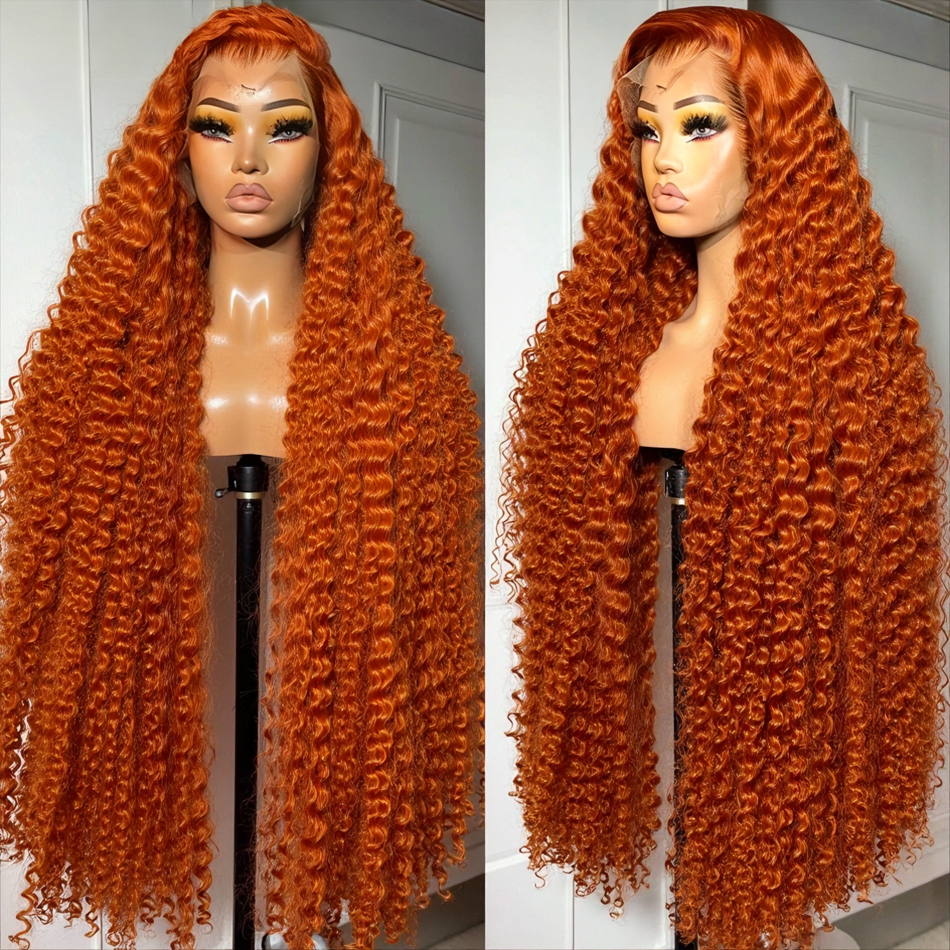 13x6 Ginger Orange Deep Wave L - Lace Front Wig incelemesi ve fiyatı