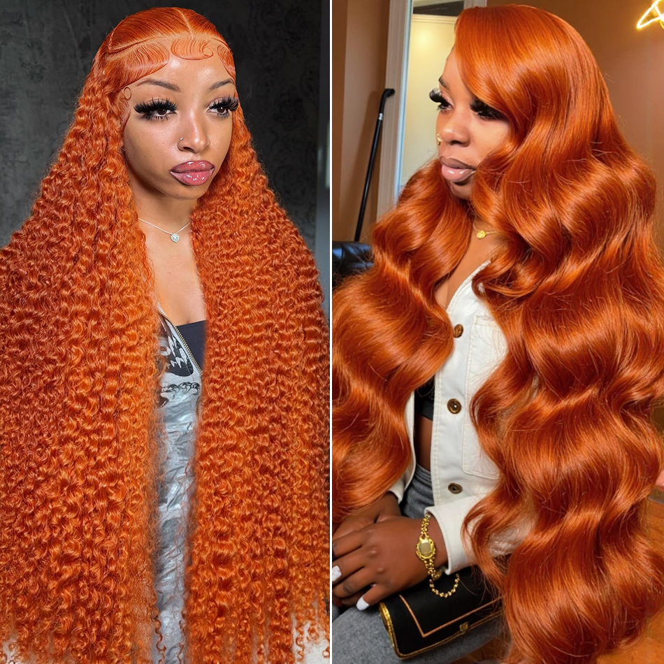 13x6 Ginger Orange Deep Wave L - Lace Front Wig incelemesi ve fiyatı