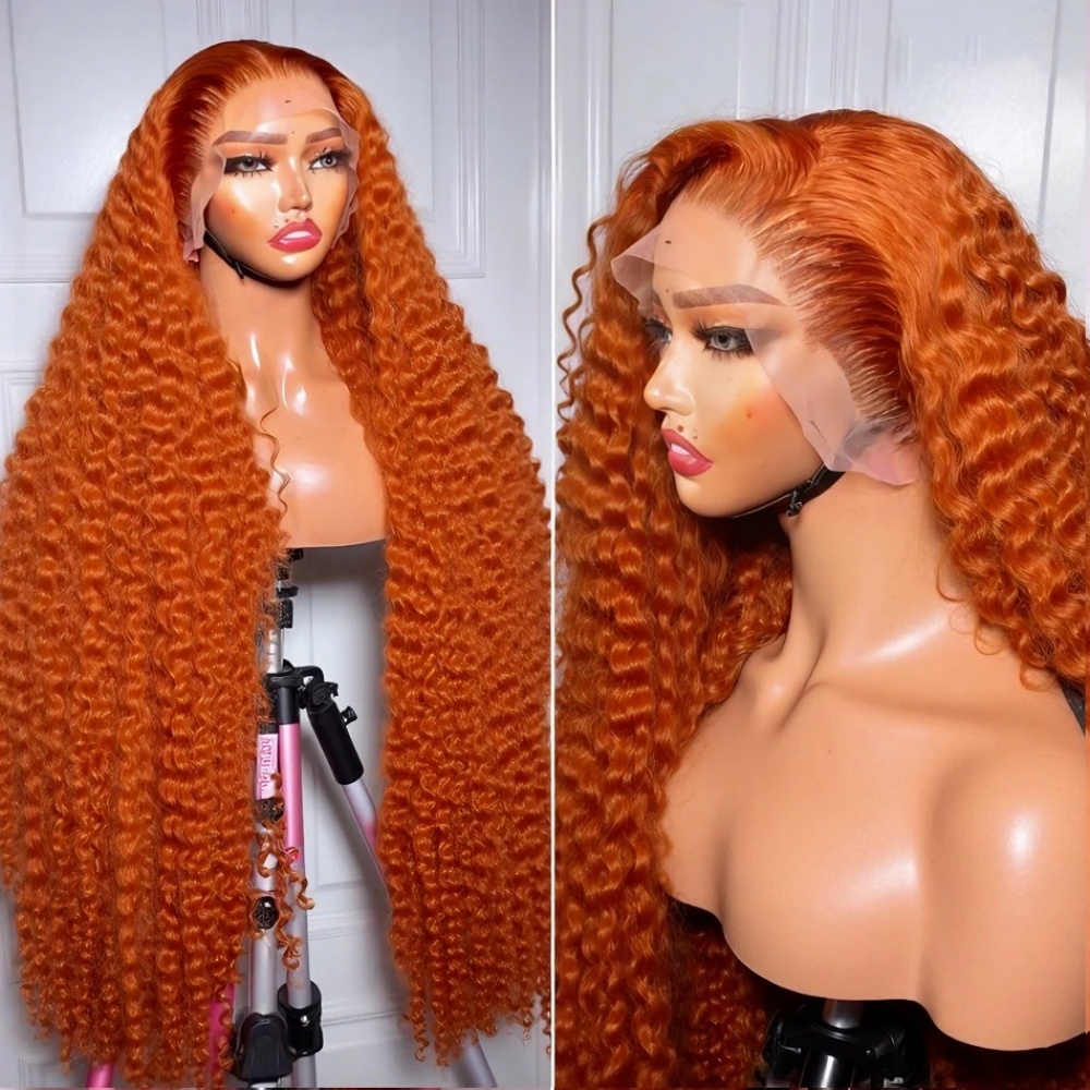200% Density Ginger Orange Dee - Lace Front Wig incelemesi ve fiyatı