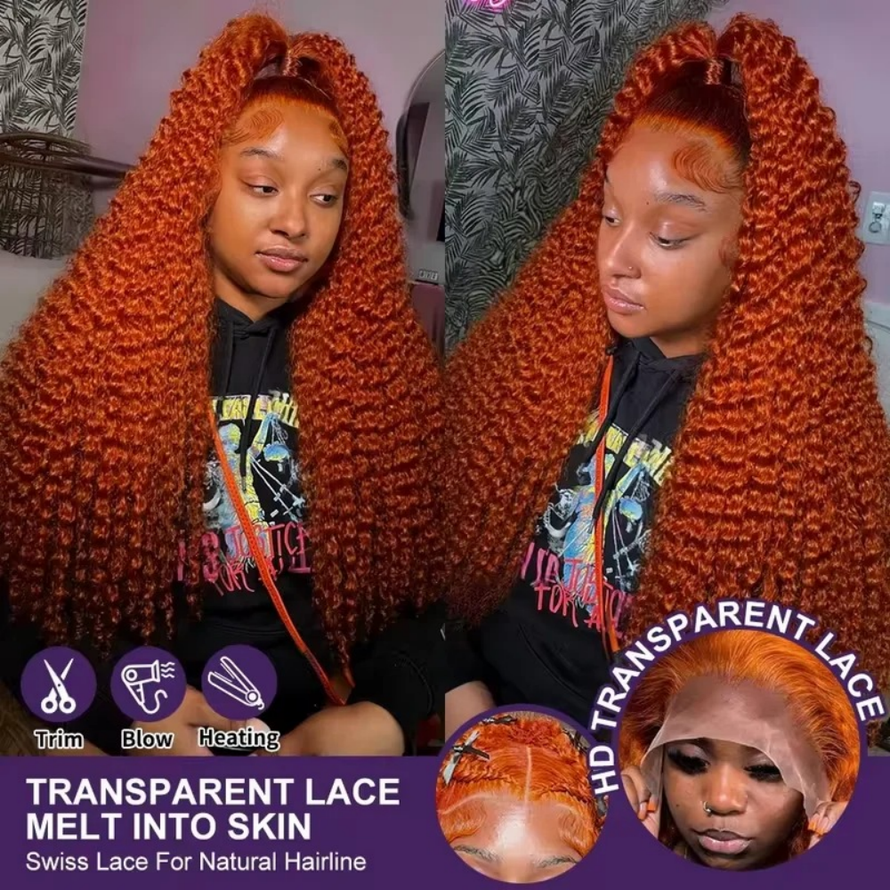 200% Density Ginger Orange Dee - Lace Front Wig incelemesi ve fiyatı
