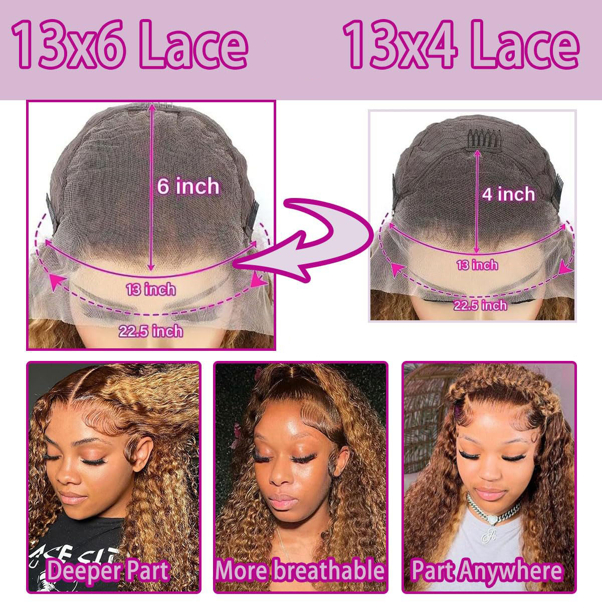 36 Inch Deep Wave P4/27 Highli - Lace Front Wig incelemesi ve fiyatı