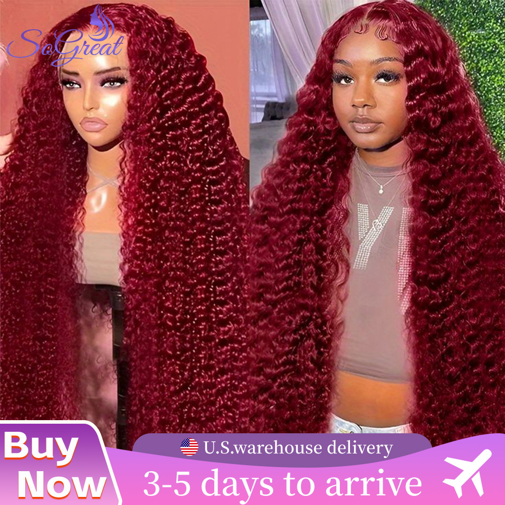 SoGreat Burgundy Curly Wigs De - Lace Front Wig incelemesi ve fiyatı