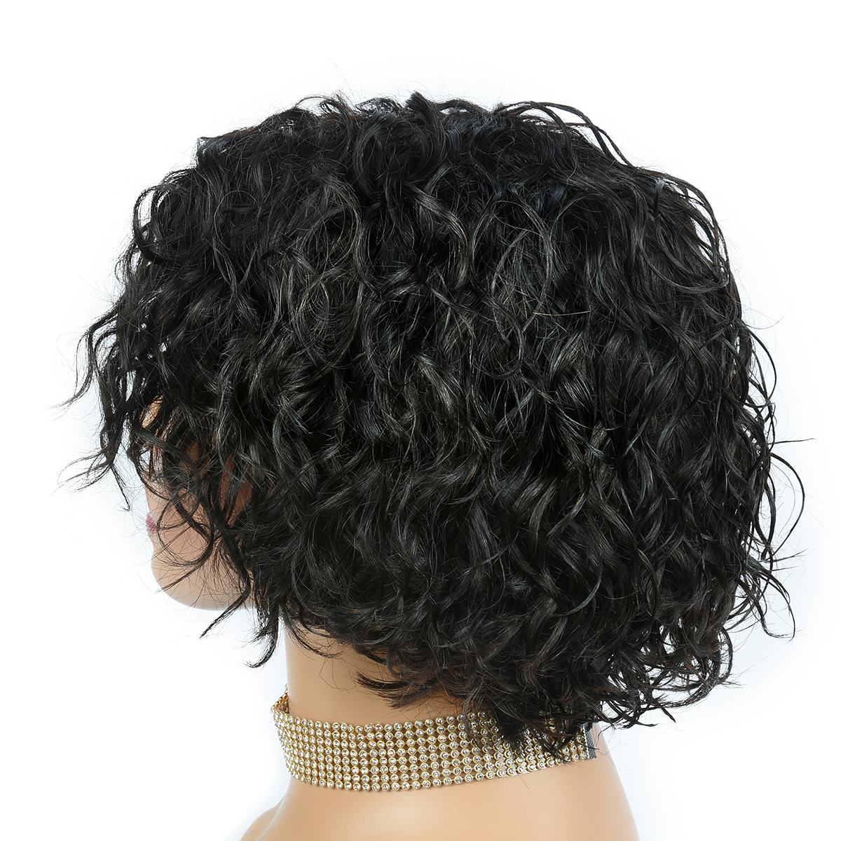 Curly Human Hair Wigs Full Mac - Hair Care Women incelemesi ve fiyatı