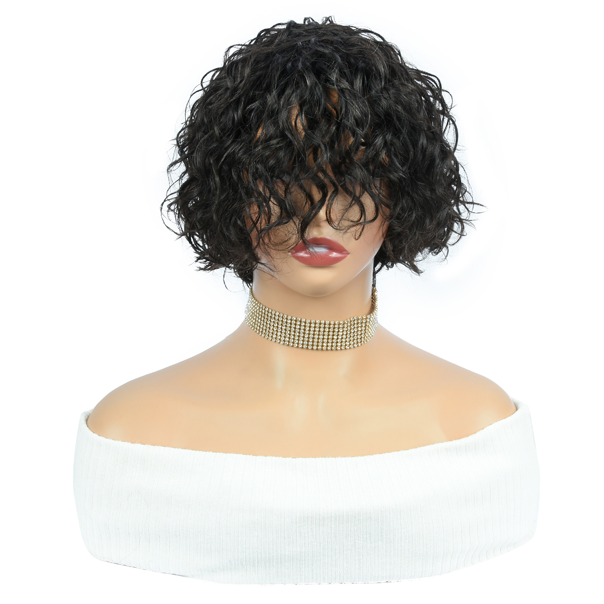 Curly Human Hair Wigs Full Mac - Hair Care Women incelemesi ve fiyatı