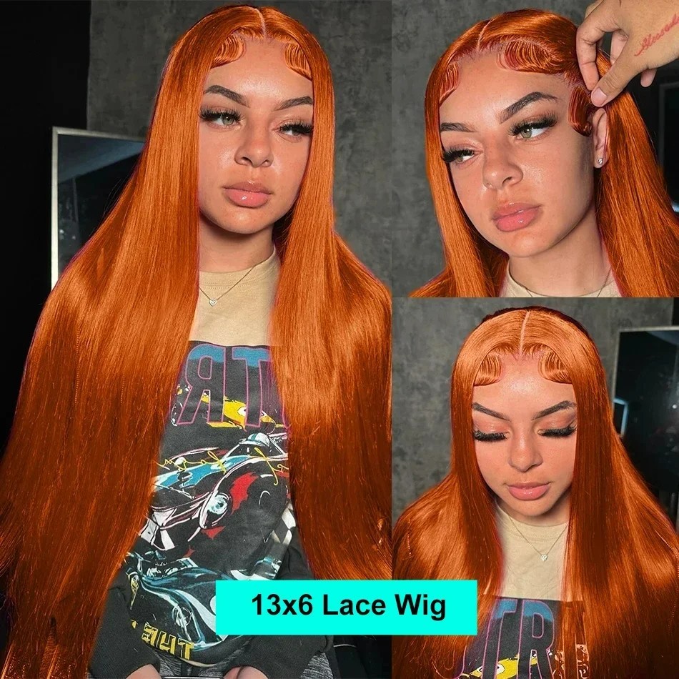 Ginger Orange Straight 13X6 Hd - Lace Front Wig incelemesi ve fiyatı